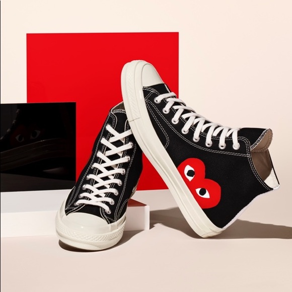 Comme Des Garcons Play Shoes Comme Des Garcons Play X Converse Chuck 7 Black Poshmark